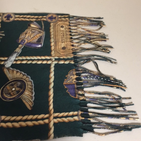 Cashmink  Scarf with Fringe Gendarmerie Royale Germany - Picture 9 of 11